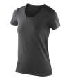 SR280F S280F Spiro Impact Ladies Softex® T-Shirt Black colour image